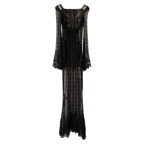 ROBERTO CAVALLI Women's Kleid aus Baumwolle in Schwarz