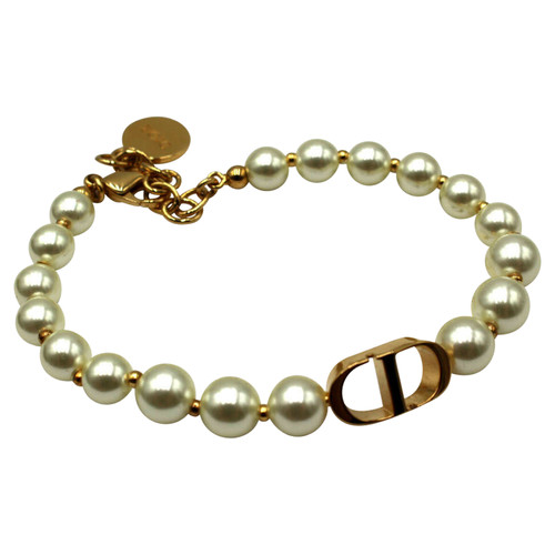 DIOR Damen Armreif/Armband aus Perlen in Weiß | REBELLE