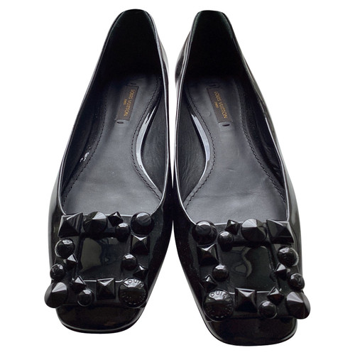 LOUIS VUITTON Women's Slippers/Ballerinas Patent leather in Black