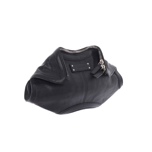Alexander McQueen Manta Clutch Leather in Black