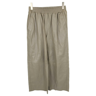 Just Female Trousers Leather in Green