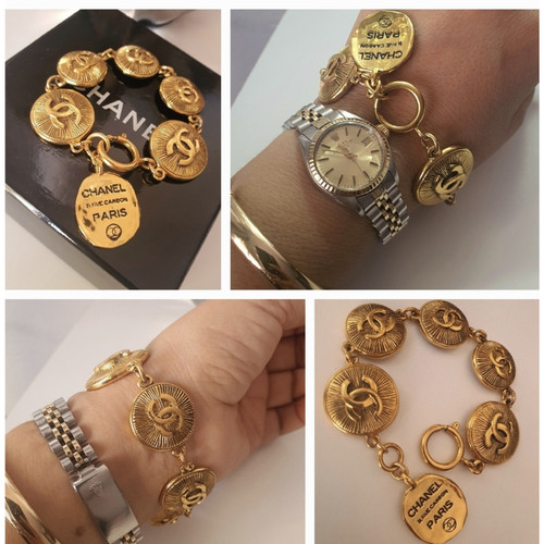 CHANEL Damen Armreif/Armband aus Vergoldet in Gold | REBELLE