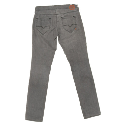 BOSS ORANGE Damen Jeans aus Baumwolle in Grau Größe: W 27