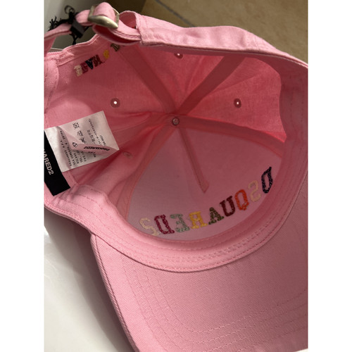 DSQUARED2 Femme Chapeau/Casquette en Coton en Rose/pink