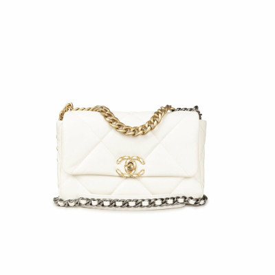 Chanel 19 Bag en Cuir en Blanc