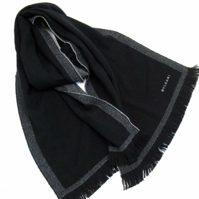 Bulgari Scarf/Shawl Wool in Black