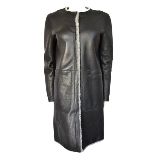LAURÈL Damen Jacke/Mantel aus Pelz in Schwarz Größe: DE 36