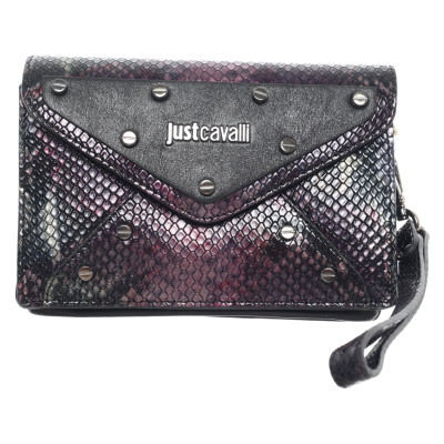 Just Cavalli Clutch Bag Leather in Violet