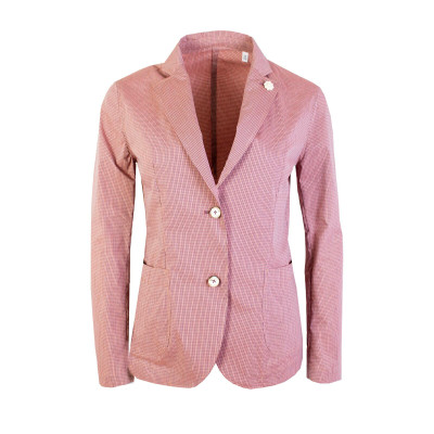 Lardini Jacke/Mantel aus Baumwolle in Rosa / Pink