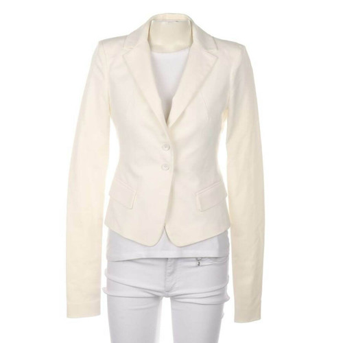 PATRIZIA PEPE Femme Veste/Manteau en Coton en Blanc