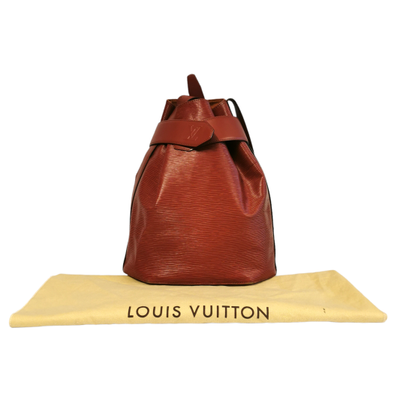 Louis Vuitton Sac Depaule Leer in Bruin