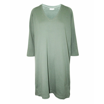 Dries Van Noten Kleid aus Baumwolle in Grün