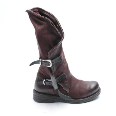 A.S.98 Stiefel aus Leder in Rot