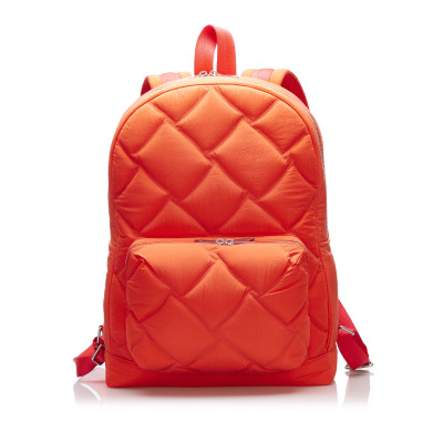 Bottega Veneta Backpack Cotton in Orange