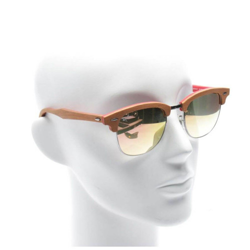 RAY BAN Damen Sonnenbrille aus Holz in Braun | Second Hand