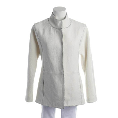 Claudie Pierlot Jacke/Mantel aus Wolle in Weiß