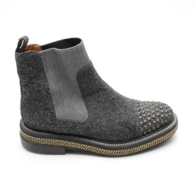 ras Ankle boots Leather in Grey