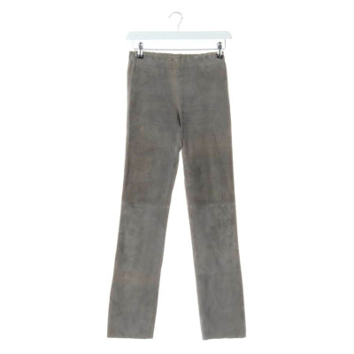 Stouls Trousers Leather in Grey