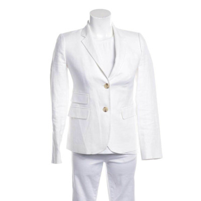 J. Crew Jacket/Coat Linen in White