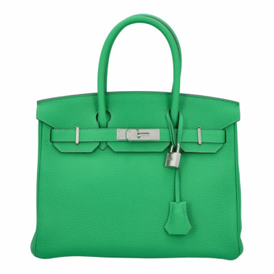 HERMÈS Damen Birkin Bag 30 aus Leder in Grün | Second Hand