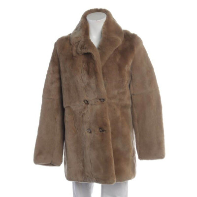 Maje Jacket/Coat Fur in Brown