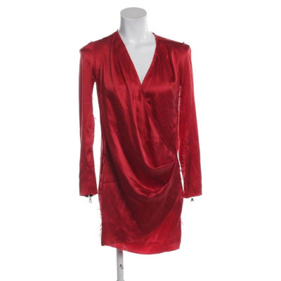 Balmain Kleid aus Seide in Rot