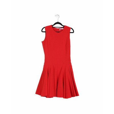 Christian Dior Kleid aus Wolle in Rot