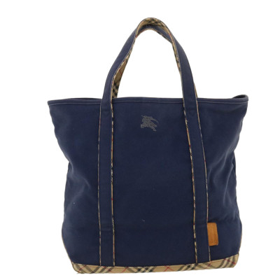 Burberry Tote bag Canvas in Blue