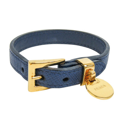 Prada Bracelet/Wristband Leather in Blue