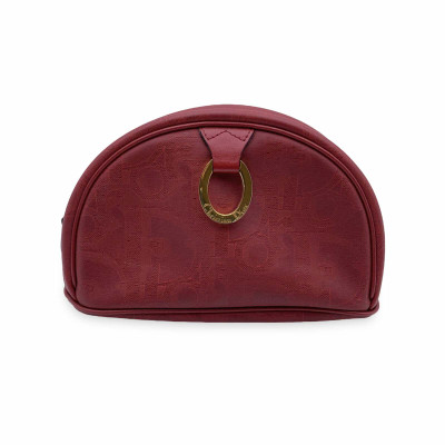 Christian Dior Clutch Canvas in Rood