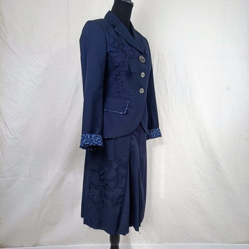 KENZO Femme Costume en Laine en Bleu en Taille: FR 36