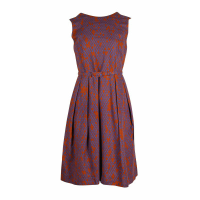 Jonathan Saunders Dress Cotton in Brown