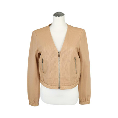 Club Monaco Jacket/Coat Leather in Beige