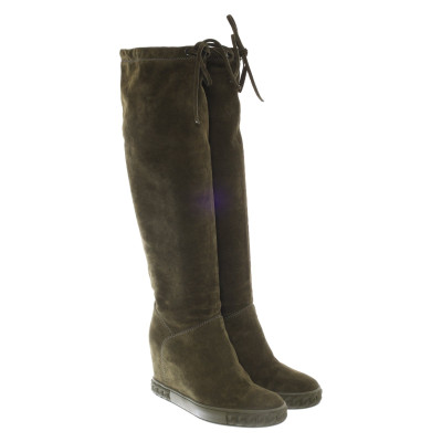 Casadei Boots Leather in Green