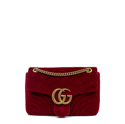 GUCCI Dames GG Marmont Flap Bag Normal in Rood | Tweedehands