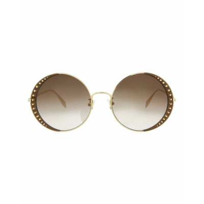 Alexander McQueen Sonnenbrille in Gold