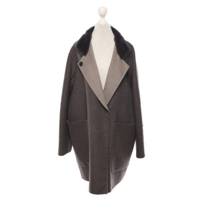 Manzoni 24 Jacket/Coat Wool in Taupe