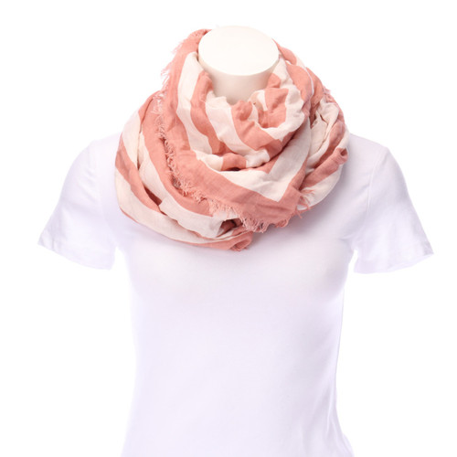 CLOSED Damen Schal/Tuch aus Baumwolle in Rosa / Pink