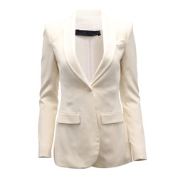 THE ROW Damen Blazer aus Seide in Wei Gr e S