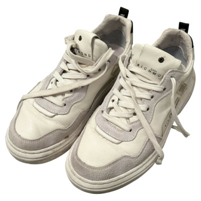 Richmond Sneakers aus Leder in Weiß