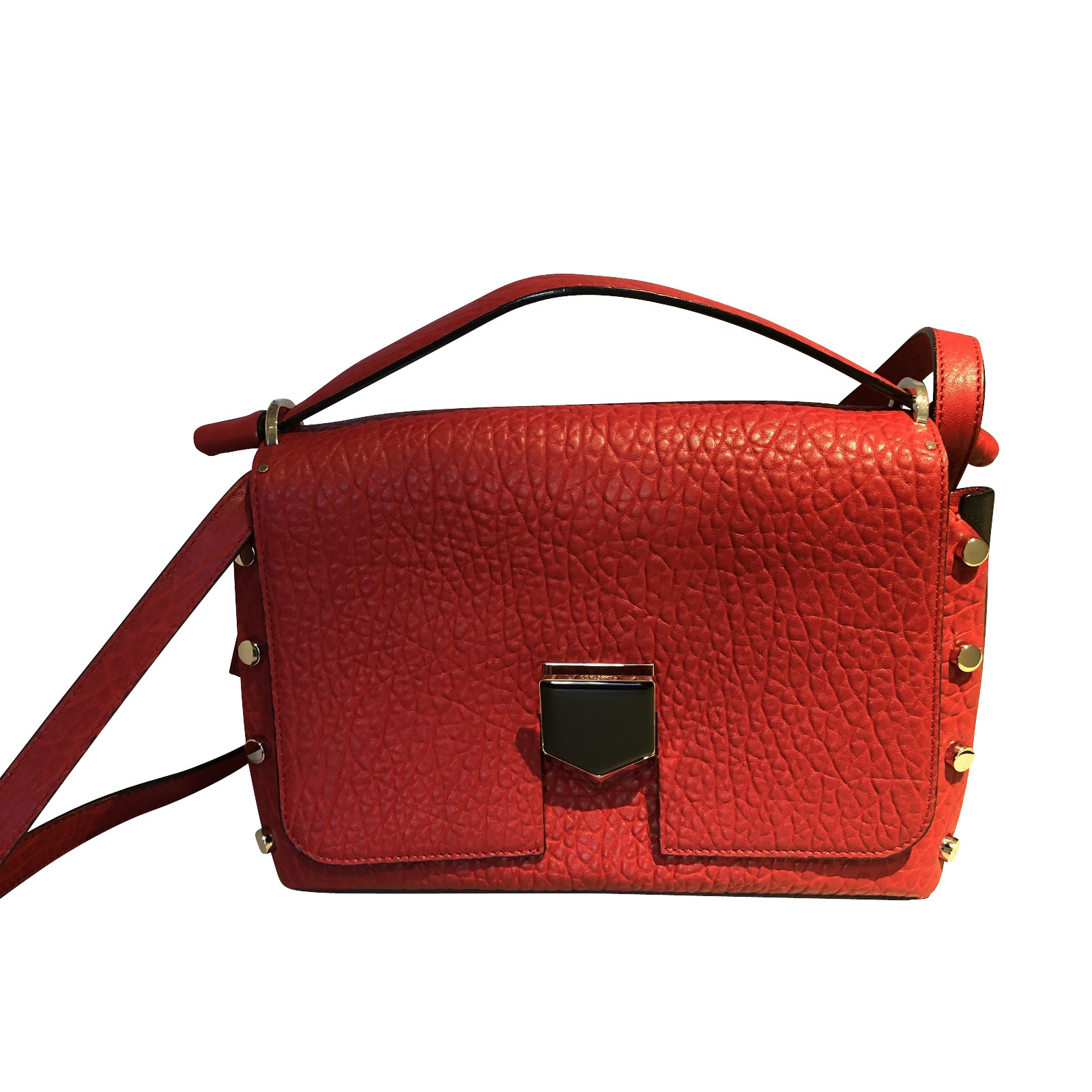 JIMMY CHOO Women's Handtasche aus Leder in Rot | Second Hand