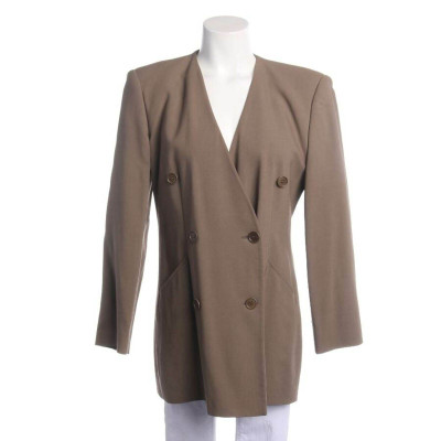 Emporio Armani Jacket/Coat Wool in Brown