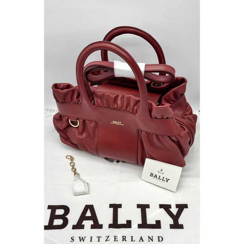 BALLY Damen Handtasche aus Leder in Bordeaux | Second Hand