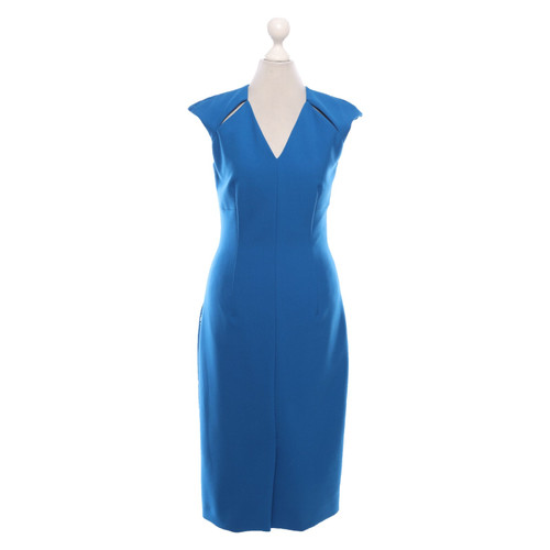 HUGO BOSS Damen Kleid in Blau Größe: DE 34 | Second Hand
