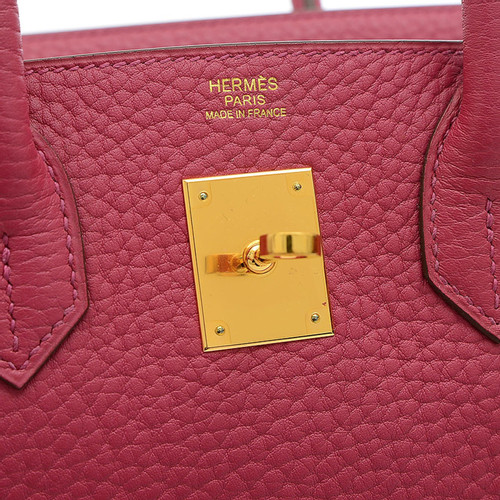 HERMÈS Dames Birkin Bag Leer in Roze