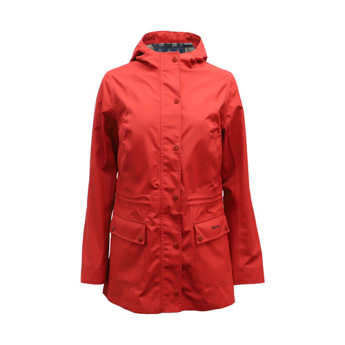 BARBOUR Damen Jacke/Mantel in Rot Größe: US 8 | Second Hand