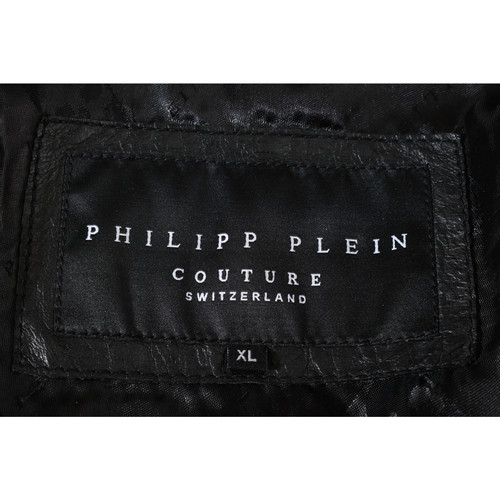 PHILIPP PLEIN Damen Jacke/Mantel aus Leder in Schwarz