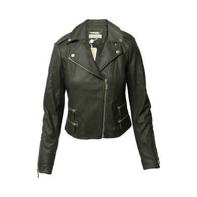 Michael Kors Jacket/Coat Leather in Green