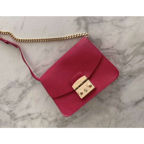FURLA Damen Handtasche aus Leder in Rosa / Pink