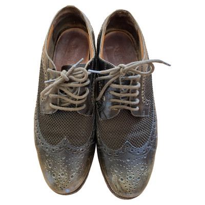 Armani Jeans Lace-up shoes Leather in Khaki